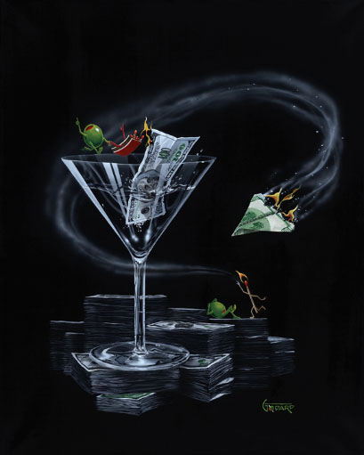" STACK 'N BURN "
Michael Godard " STACK 'N BURN "
Michael Godard signed and numbered giclee canvas